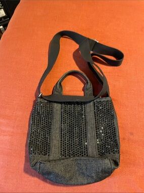 Levi's Black Sequin Crossbody Tote Bag